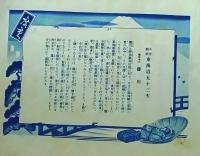 D26060638〇印刷 東海道五十三次 広重  藤川 解説付 昭和年代〇和本古書古文書  