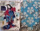 D26060813〇彩色木版 草双紙 合巻  室町源氏胡蝶巻 第８編上巻 １冊 柳亭種彦 梅蝶楼国貞画 江戸末期〇和本古書古文書