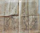 D26070206〇古地図 二万五千分一図 山梨 山梨県 大正９年〇和本古書古文書