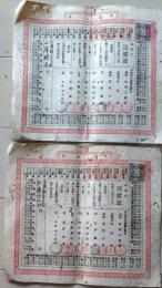 D26070331〇一枚摺物 和紙 受取証 茨城県久慈郡小菅村 明治１４年〇和本古書古文書