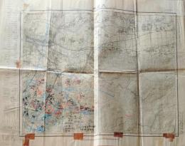 D26070213〇古地図 二万五千分一図 久留米 佐賀県 昭和４年〇和本古書古文書