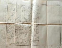 D26070217〇古地図 二万五千分一図 田主丸 福岡県 昭和４年〇和本古書古文書