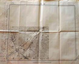 D26070218〇古地図 二万五千分一図 甘木 福岡県 昭和４年〇和本古書古文書