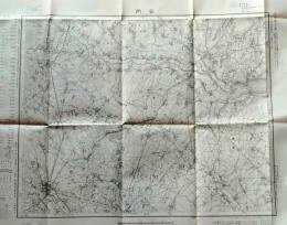 D26070507〇古地図 五万分一図 石岡 茨城県 昭和２０年代〇和本古書古文書