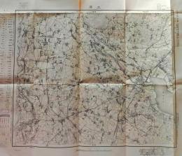 D26070516〇古地図 五万分一図 土浦 茨城県 昭和２０年代〇和本古書古文書