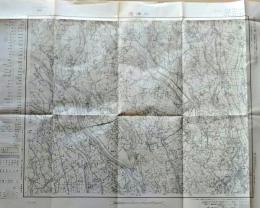 D26070525〇古地図 五万分一図 水海道 茨城県 昭和２０年代〇和本古書古文書