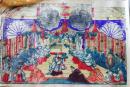 D26070407〇一枚摺物 石版画  伊勢大々御神楽の図  大正８年〇和本古書古文書