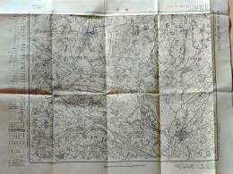 D26070539〇古地図 五万分一図 古河 茨城県 昭和２０年代〇和本古書古文書