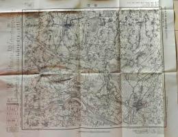 D26070540〇古地図 五万分一図 古河 茨城県 昭和２０年代〇和本古書古文書