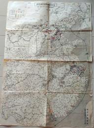 D26071003〇古地図 支那事変戦闘経過要図 昭和１３年〇和本古書古文書