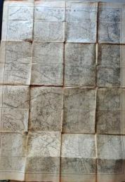 D26071006〇古地図 二万五千分一 東京西武近郊 大正７年〇和本古書古文書
