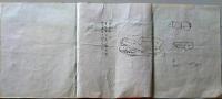 D26071309〇古地図 手書彩色 内野々村字高籏地図　香川県三豊郡五郷村農業会 昭和年代〇和本古書古文書