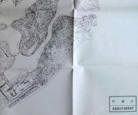 D26070105〇桂離宮 １枚 回遊式の庭園は日本庭園の傑作 京都市西京区桂にある皇室関連施設「日本有名庭園実測図集」の１枚  庭園文化研究所〇和本古書古文書