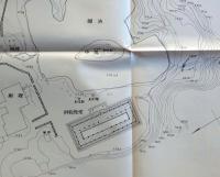 D26070112〇浄瑠璃寺 １枚 京都府木津川市の浄瑠璃寺境内にある池泉式の浄土庭園「日本有名庭園実測図集」 〇和本古書古文書	