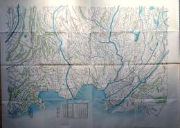 D26070151〇復刻版 東都近郊全図 弘化元年 江戸切絵図 人文 日本地図選集社 昭和年代〇和本古書古文書	