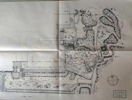 D26070123〇妙心寺桂春院 １枚 京都府京都市右京区花園妙心寺町「日本有名庭園実測図集」の１枚  庭園文化研究所〇和本古書古文書
