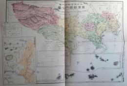 D26070112〇復刻 東京府 日本地図選集 明治２７年 大日本管轄分地図  昭和４３年〇和本古書古文書	
