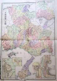 D26070133〇復刻 兵庫県 日本地図選集 明治２７年 大日本管轄分地図  昭和４３年〇和本古書古文書
