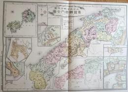 D26070135〇復刻 島根県 日本地図選集 明治２７年 大日本管轄分地図  昭和４３年〇和本古書古文書