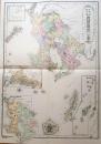 D26070149〇復刻 鹿児島県 日本地図選集 明治２７年 大日本管轄分地図  昭和４３年〇和本古書古文書