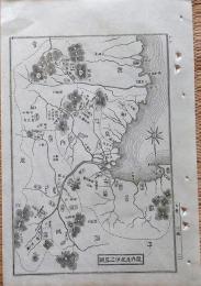 D26072016〇銅版画 日本合戦図 畿内及び紀伊の略図 楠木 正成 日本外史 明治初年 １枚〇和本古書古文書	
