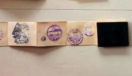 D26072110〇スタンプ帳 逗子 高崎 東京湾汽船  旅行土産  記念 ７折 昭和１２年〇和本古書古文書