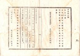 N26071659○明治布告布達○文部省中 督学局官等改定表　大中小督学 大中小視学 大権大中権中少権少書記 ○明治８年 太政官布告 岐阜県○和本古書古文書
