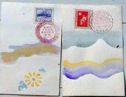 D26072401〇記念スタンプ切手葉書 はがき 明治神宮鎮座記念 満洲国皇帝陛下 大正７年〇和本古書古文書