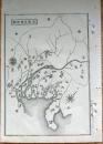 D26072037〇銅版画 日本合戦図 尾張美濃略図 織田信長 豊臣秀吉 徳川家康 日本外史 明治初年 １枚〇和本古書古文書