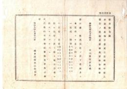 26071695○明治布告布達○東京並に地方の違式かい違(「かい」は言偏に圭)条例中第3条改正・無力の犯者実決する懲役及拘留の内訳○明治９年 太政官布告 岐阜県○和本古書古文書  
