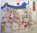 D26073108〇復刻版 印刷 赤坂絵図 安政４年 港区の一部 大江戸絵図  嘉永 安政 尾張屋版 昭和年代〇和本古書古文書
