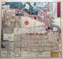 D26073109〇復刻版 印刷 駒込絵図 嘉永７年 文京区の一部 大江戸絵図  嘉永 安政 尾張屋版 昭和年代〇和本古書古文書