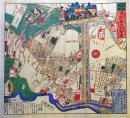 D26073110〇復刻版 印刷 雑司ヶ谷 音羽絵図 安政４年 文京区の一部  大江戸絵図  嘉永 安政 尾張屋版 昭和年代〇和本古書古文書