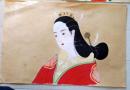 D26080809〇直筆 肉筆 彩色 美人画 浮世絵 昭和年代〇和本古書古文書