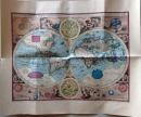 D26082601〇複製 古地図 世界地図 １６２７年〇和本古書古文書