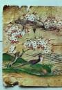 D26083104〇直筆 彩色画 金箔使用日本画 きじ 江戸時代〇和本古書古文書