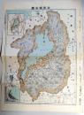 D26091026〇古地図 滋賀県全図 市町村名付 昭和１０年〇和本古書古文書	