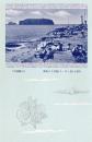 N26101135〇戦前絵葉書○千葉 内房勝山(安房勝山・千葉県安房郡鋸南町) 海浜より浮島(ターザン島)を望む　古写真○和本古書古文書
