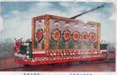N26101158〇戦前絵葉書○銀婚御大典記念 奉祝花電車　古写真○和本古書古文書