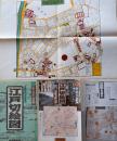 D26101210〇古地図復刻 江戸切絵図 市ヶ谷 牛込   尾張屋版  解説付 読売新聞 昭和年代〇和本古書古文書