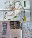D26101216〇古地図復刻 江戸切絵図 麻布   尾張屋版  解説付 読売新聞 昭和年代〇和本古書古文書	