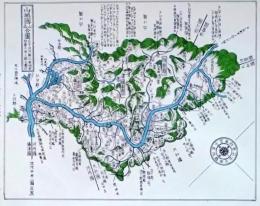 f25040903〇複製印刷 山城国其の１ 京都府東部  元治二年銅鐫大日本国細図  人文社 昭和４４年 〇和本古書古文書