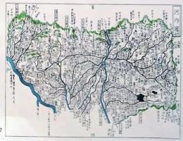 f25040906〇複製印刷 大日本総界略図 河内国 大阪府 元治二年銅鐫大日本国細図  人文社 昭和４４年 〇和本古書古文書