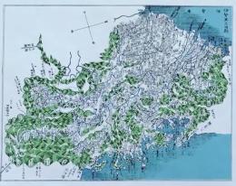 f25040912〇複製印刷 大日本総界略図 伊勢国 其の３ 三重県 元治二年銅鐫大日本国細図  人文社 昭和４４年 〇和本古書古文書