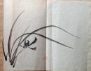 D26101608〇一枚摺物 彩色木版画  蘭  文濤習画帖抜粋 絵手本(画帳) 明治４２年〇和本古書古文書	