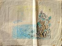 D25101817〇木版画 灯台 昭和年代〇和本古書古文書