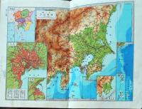D25102618〇日本地図 三省堂 大正１０年〇和本古書古文書