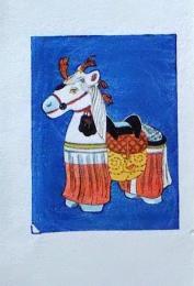 D25103028〇彩色木版画 ミニサイズ チャグチャグ  錦絵 浮世絵 昭和年代〇和本古書古文書