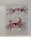 D25103063〇彩色木版画 ミニサイズ カニ 錦絵 浮世絵 昭和年代〇和本古書古文書