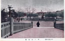N25111145〇戦前絵葉書 ○大阪 中ノ島公園 大阪名勝 古写真 二色刷り○和本古書古文書
